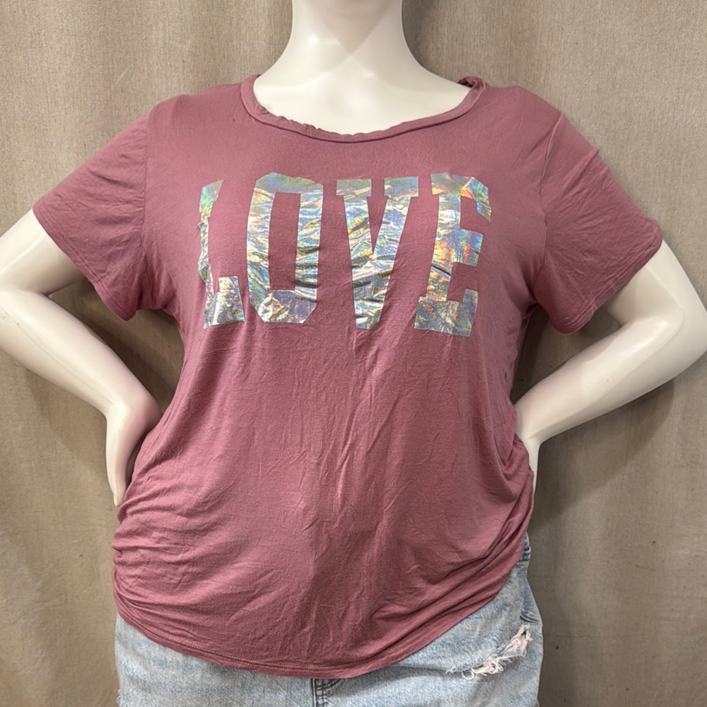Ragdoll Pink and Purple Relaxed Short Sleeve Tee